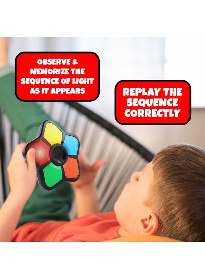 Gamie Mini Electronic Memory Game, Handheld Game for Kids 4-12, Mind-Sharpening Brain Games for Kids and Adults, Travel Games, Vintage Nostalgia Retro Toys for Kids Ages 4 5 6 7 8 9 10 11 12 Year Old - Image 4