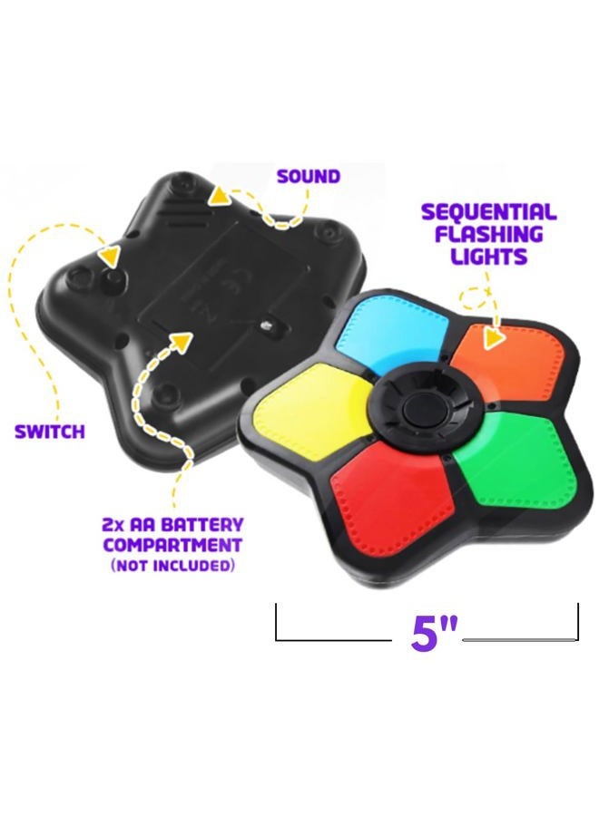 Gamie Mini Electronic Memory Game, Handheld Game for Kids 4-12, Mind-Sharpening Brain Games for Kids and Adults, Travel Games, Vintage Nostalgia Retro Toys for Kids Ages 4 5 6 7 8 9 10 11 12 Year Old - Image 2