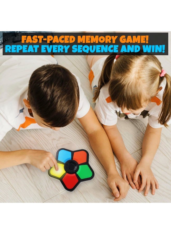 Gamie Mini Electronic Memory Game, Handheld Game for Kids 4-12, Mind-Sharpening Brain Games for Kids and Adults, Travel Games, Vintage Nostalgia Retro Toys for Kids Ages 4 5 6 7 8 9 10 11 12 Year Old - Image 5