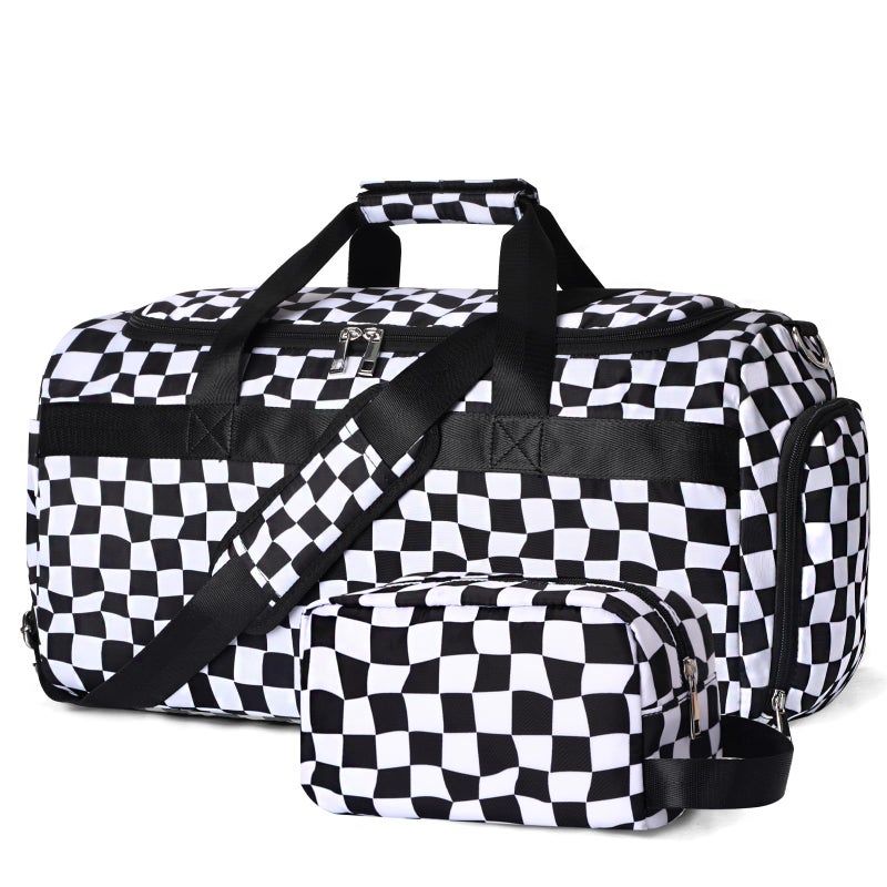 Bosidu Sports Gym Bag for Men Women Large Travel Duffle Bag with Shoe Compartment and Wet Pocket Lightweight Weekender Overnight Bag Fitness Workout Bags for Sports Gym Travel - Image 2