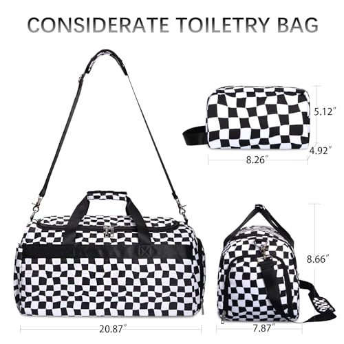 Bosidu Sports Gym Bag for Men Women Large Travel Duffle Bag with Shoe Compartment and Wet Pocket Lightweight Weekender Overnight Bag Fitness Workout Bags for Sports Gym Travel - Image 3