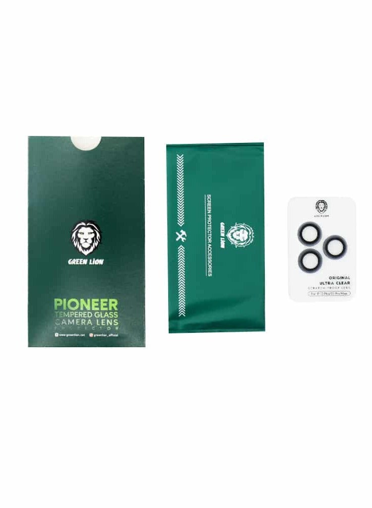 GREEN LION iPhone 13 Pro/Pro Max Camera Lens Protector HD Plus / Anti Fingerprint / Anti Scratch / Anti-Glare Coating / Water Resistant / High Transparency / Full Converge / Maximum Protection - Gold - Image 3