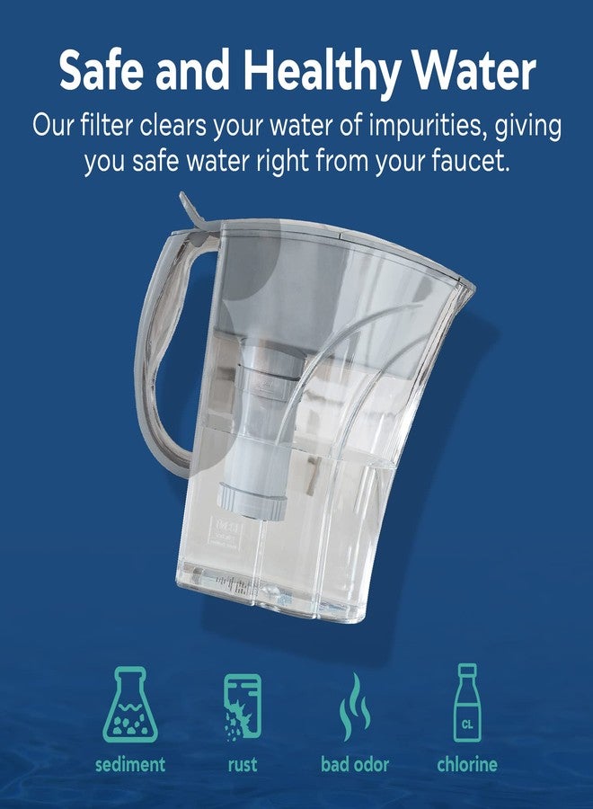 APPLIED MEMBRANES INC. AMI Water Pitcher with Filter for Tap Water, Filtered Water Dispenser - Image 3