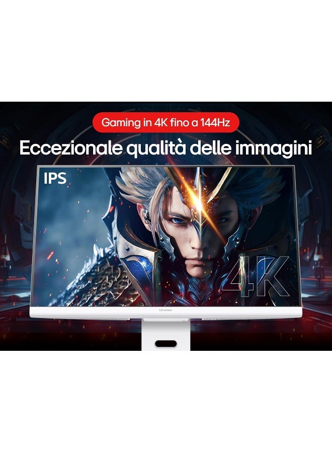 LG UltraGear 32G810SA-W 32-Inch 4K UHD Smart Gaming Monitor with 144Hz Refresh Rate and webOS white - Image 3