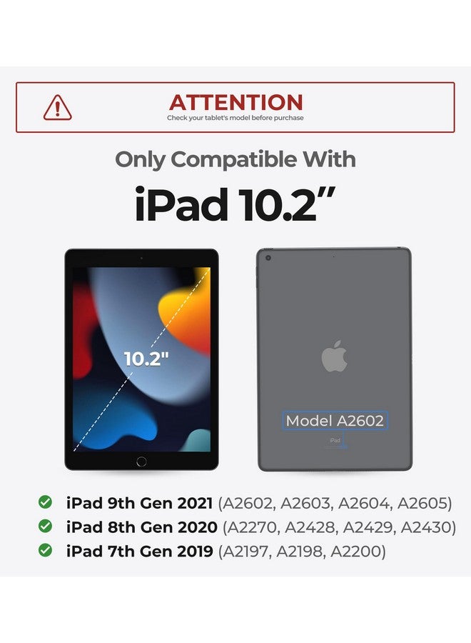 ديكسنور جراب Dexnor لجهاز iPad من الجيل التاسع مع لوحة مفاتيح عائمة وحامل مغناطيسي ولوحة تتبع متعددة اللمس وحامل أقلام بإضاءة خلفية وحافظة لوحة مفاتيح Magic Style لجهاز iPad من الجيل التاسع/الثامن/السابع مقاس 10.2 بوصة، أزرق  - Image 1