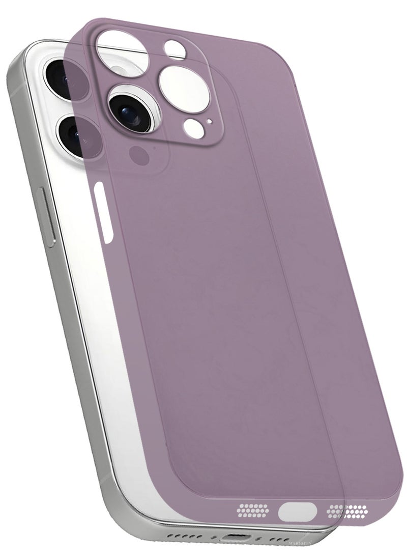 CATANES (for iPhone 15 Pro Max) 3Packs Case Cover Air Skin Series Back Cover Sturdy Durable Thin Case Drop Protection Cover - Transparent Purple  - Image 3