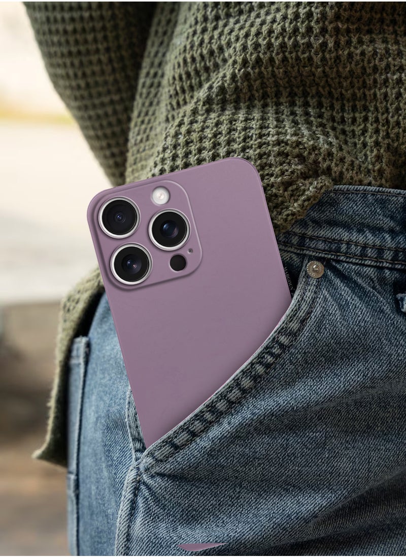 CATANES (for iPhone 15 Pro Max) 3Packs Case Cover Air Skin Series Back Cover Sturdy Durable Thin Case Drop Protection Cover - Transparent Purple  - Image 5