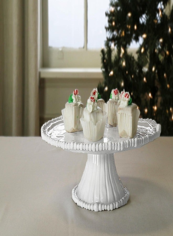 Beatriz Ball Pedestal Cake Plate, White - Image 4