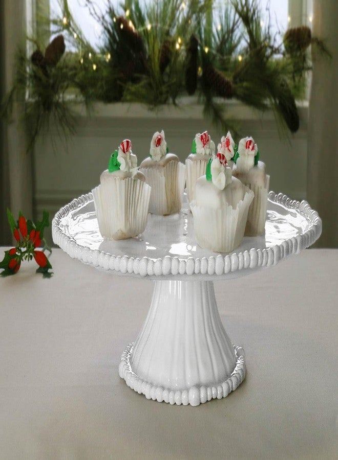 Beatriz Ball Pedestal Cake Plate, White - Image 5