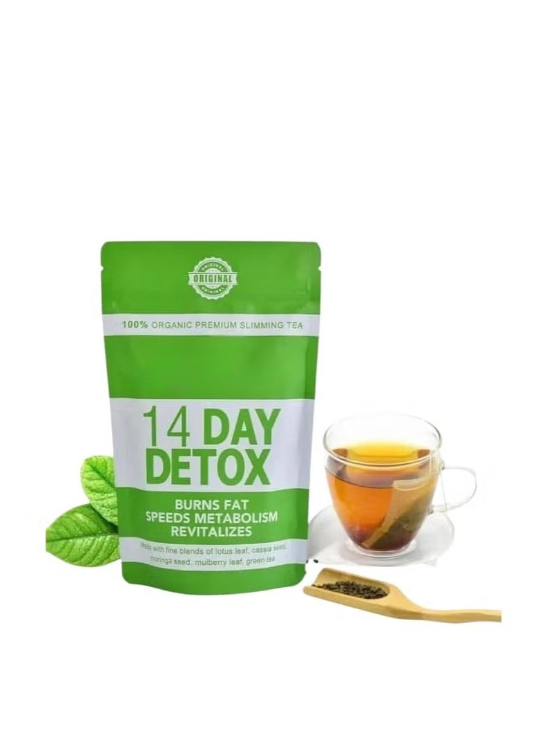Wins Town 14-Day Organic Weight Loss Tea: Promotes Fat Digestion and Absorption, Aids Bowel Movement, Supports Stomach Health, Helps Digestion, Reduces Accumulation of Abdominal Fat