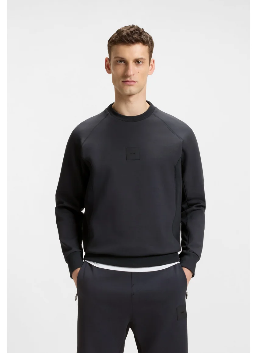 بوس Cotton-blend sweatshirt with stretch