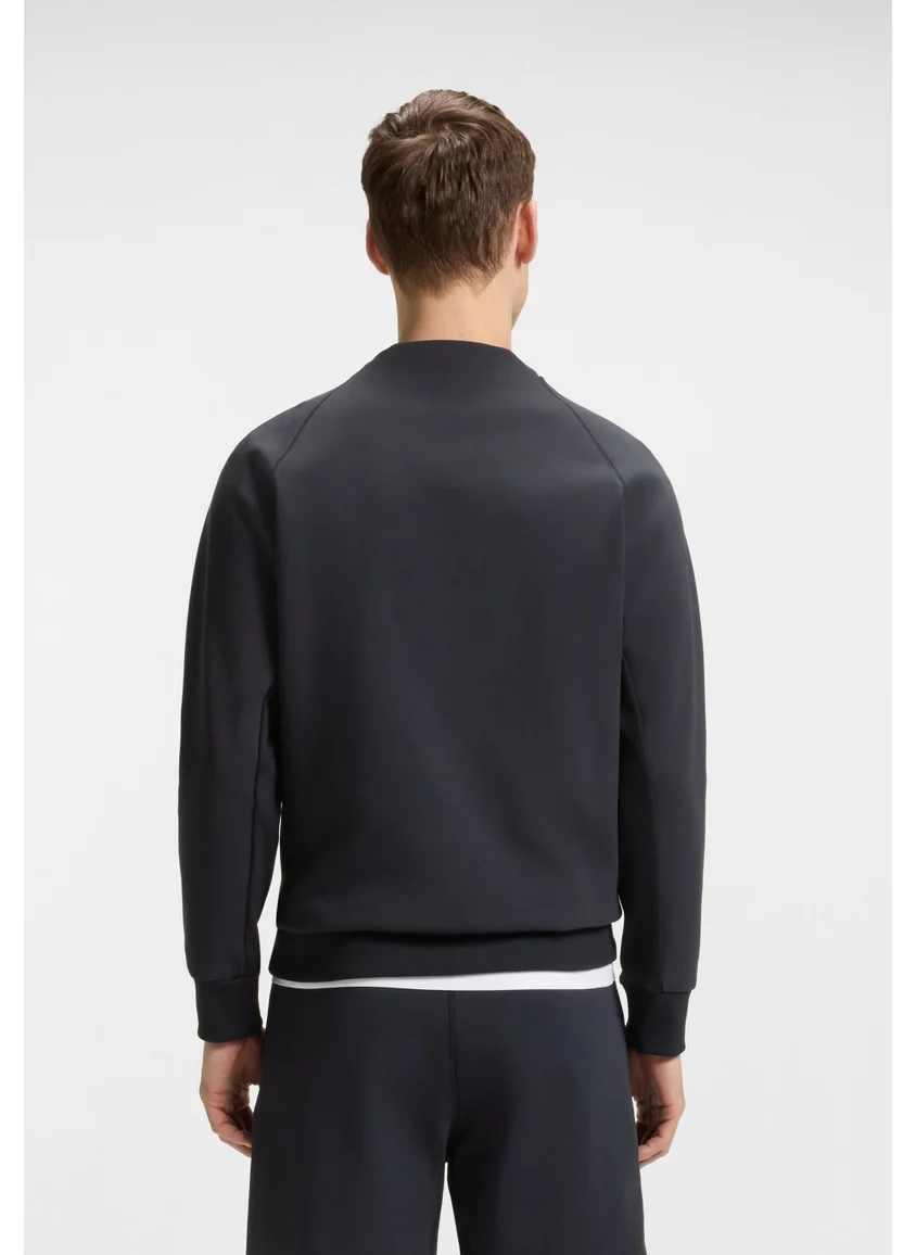 بوس Cotton-blend sweatshirt with stretch