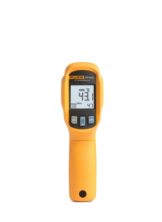 FLUKE Fluke 62 MAX-Dust/Water Resistant, Tough, Backlit LCD, Battery Powered, -30 to 500 Celsius (-22 to 932 Fahrenheit) Infrared (IR) Thermometer/Thermal Reader  - Image 3