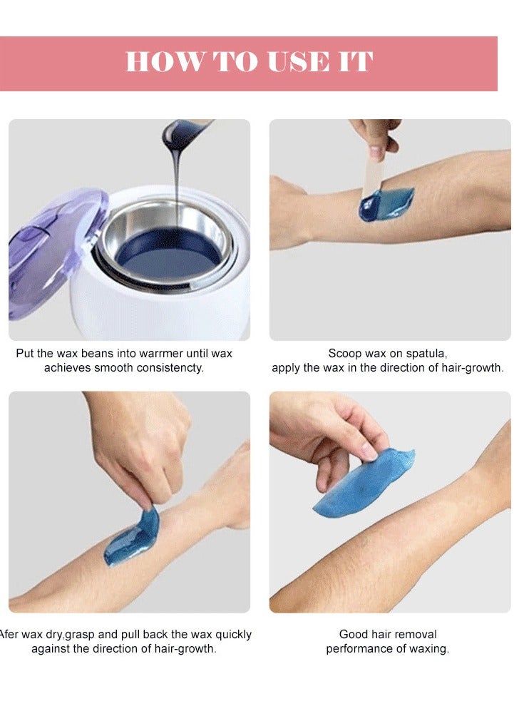 شي إن إزالة الشعر بالشمع حبوب صلبة – تنعيم البشرة وتقليل نمو الشعر 300 جم متعدد الألوان - Image 4