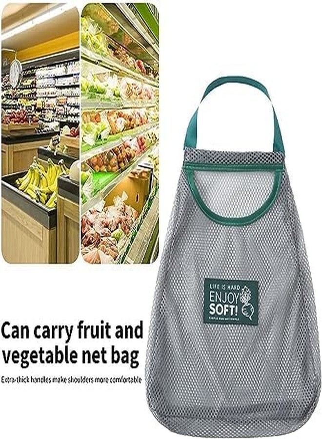 SWEEVAN Multipurpose Mesh Bags for Vegetables and Fruits Hanging Storage, Kitchen Storage, Washable & Foldable Net Storage Bags(Pack of 1) - Image 4