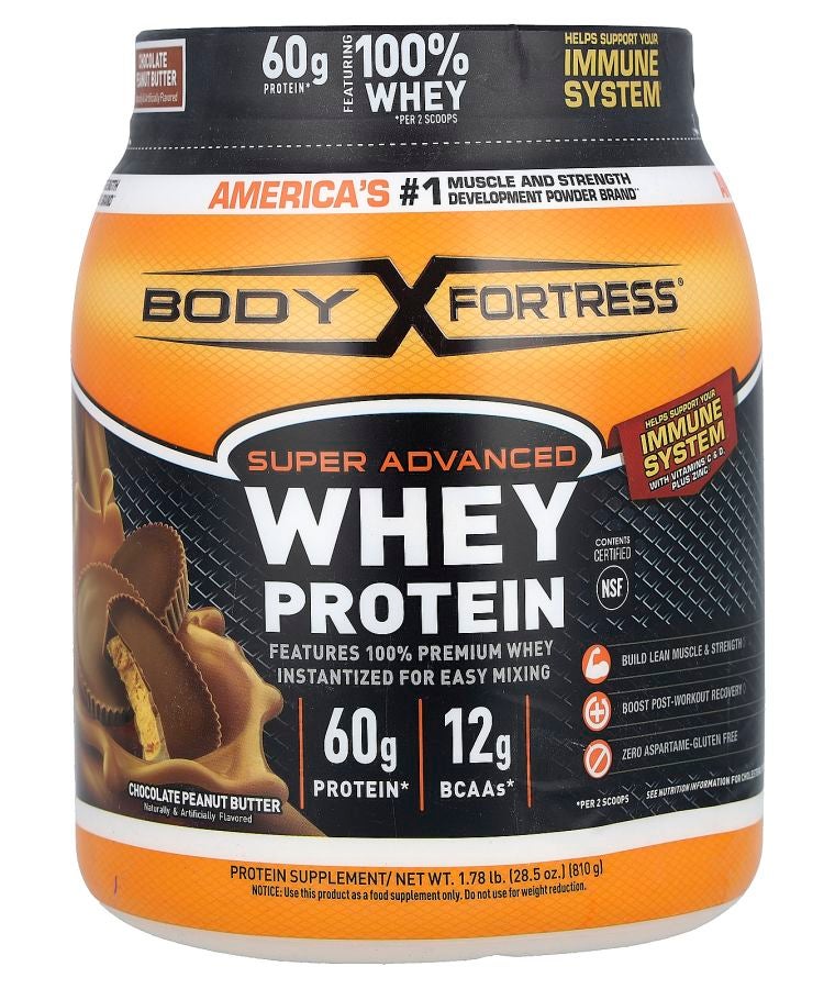 Body Fortress Super Advanced Whey Protein Chocolate Peanut Butter 1.78 lb (810 g)