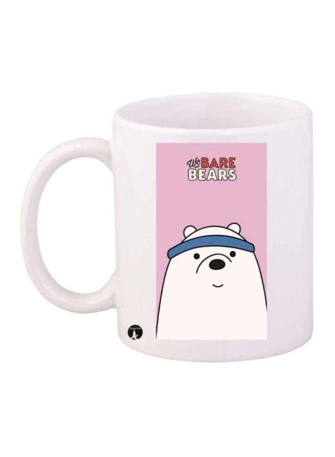 RKN We Bare Bears Printed Coffee Mug White/Pink/Blue - Image 2
