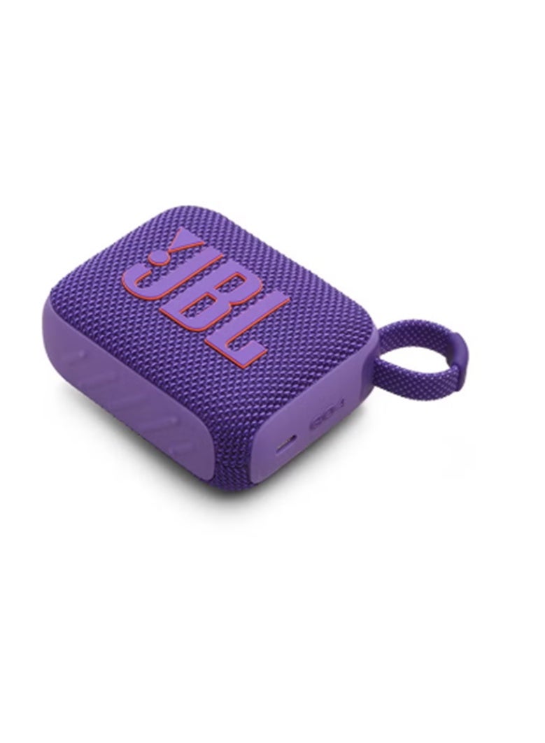 JBL Go4-Portable Waterproof Speaker Purple - Image 3