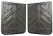 DENCO DISTRIBUTING, INC. Denco Black Chevron Semi Truck and Trailer Mud Flaps HeavyDuty Rubber 24 x 30 Set of 2 - Image 2