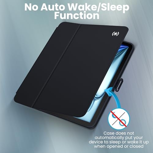 Speck New iPad Pro 11 Inch Case (2024 Model, 5th Gen) - with Pencil Holder, Drop & Camera Protection, Slim Multi Range Stand, Balance Folio, No Auto/Sleep Wake Function - Black/Black/White - Image 3