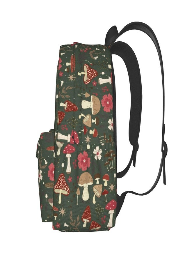 MOLIAN Mushrooms Stylish Backpack With Adjustable Padded Shoulder Straps Daypacks For College Travel - Image 3
