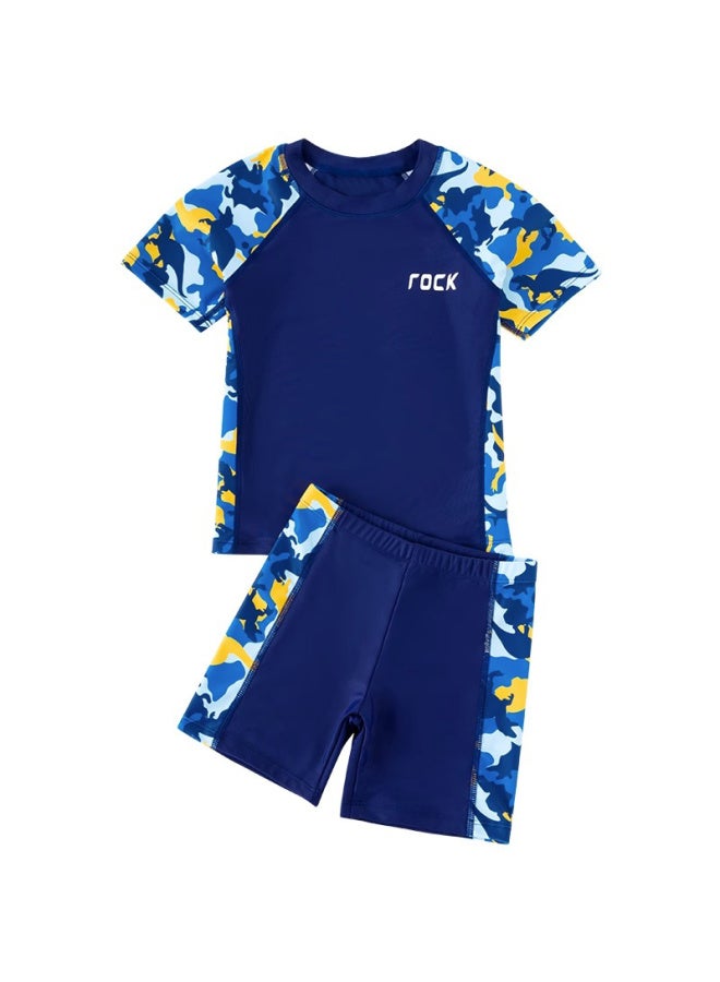 Generic Children's Swimsuit Boys And Girls Ins New Large Children's Swimsuit Baby One-piece Sunscreen Hot Spring Swimming Suit Wholesale