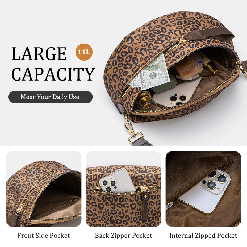 MEXS Bum Bag for Women Crossbody Bags Fanny Packs Sling Belt Purse Waist Chest Shoulder Bag - Image 3