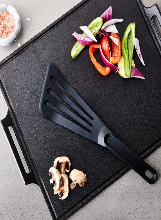 Mercer Culinary Hell's Tools Hi-Heat Slotted Spatula, 12 Inch x 3.5 Inch, Black - Image 3