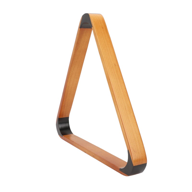 Billiard Ball Triangle Rack Black Head 57.2MM Pine British American Fancy 9 Ball Pool Ball Rack Yellow - Image 5