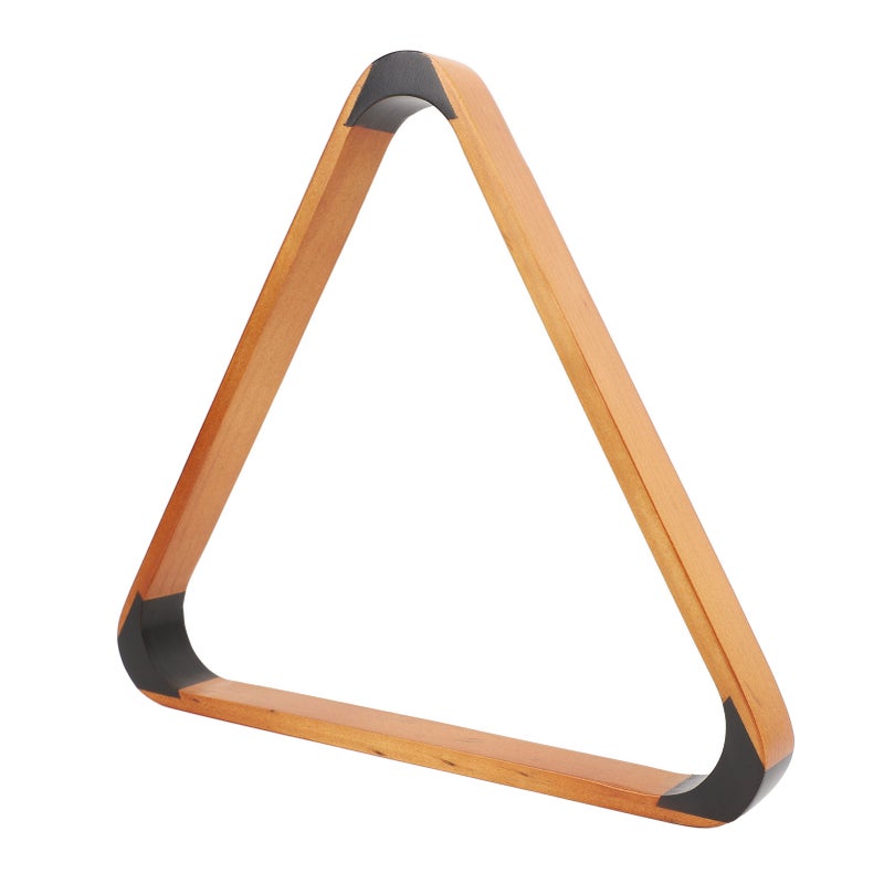 Billiard Ball Triangle Rack Black Head 57.2MM Pine British American Fancy 9 Ball Pool Ball Rack Yellow - Image 2