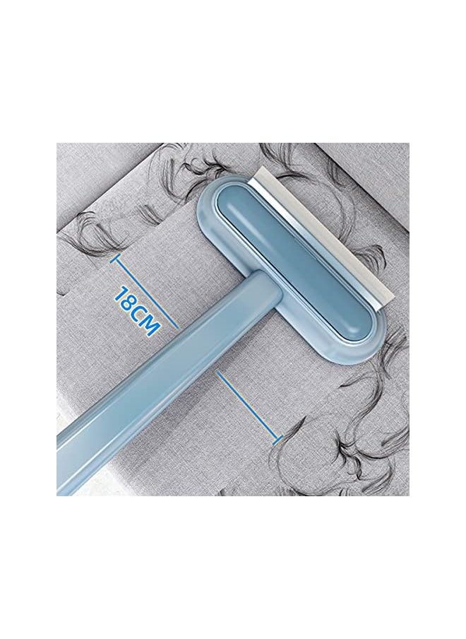 ECVV - Multifunctional Window Screen Cleaning Brush with Long Handle Household Portable Glass Cleaner Tool Wet and Dry Dual-Use Screen Door Mesh Brush - Image 1