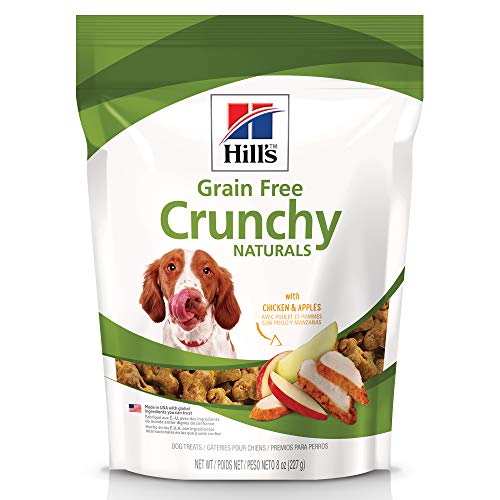 Hill's Grain Free Crunchy Naturals Treats, All Life Stages, Great Taste, Dog Treats, Chicken & Apples, 8 oz Bag - Image 1