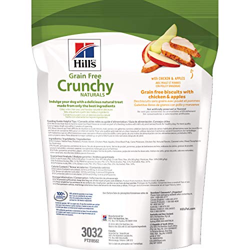 Hill's Grain Free Crunchy Naturals Treats, All Life Stages, Great Taste, Dog Treats, Chicken & Apples, 8 oz Bag - Image 2