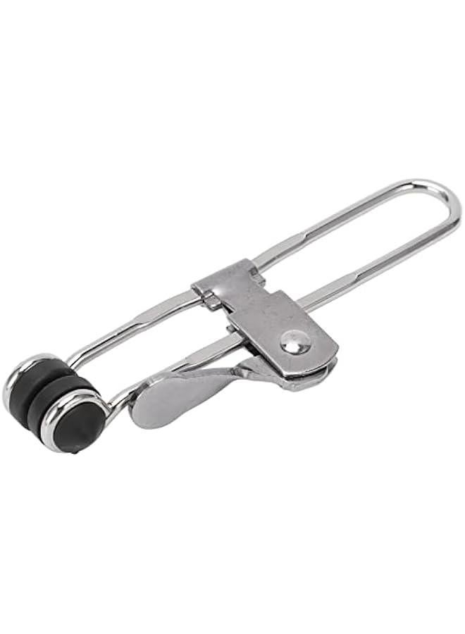 10 Pack Lever Action Grid Clamps, Suspended Ceiling Tile Grip Clamps, Universal Stainless Steel Lever Lock Rubber Head Clamps, 4.13 x 1.18 inch - Image 1