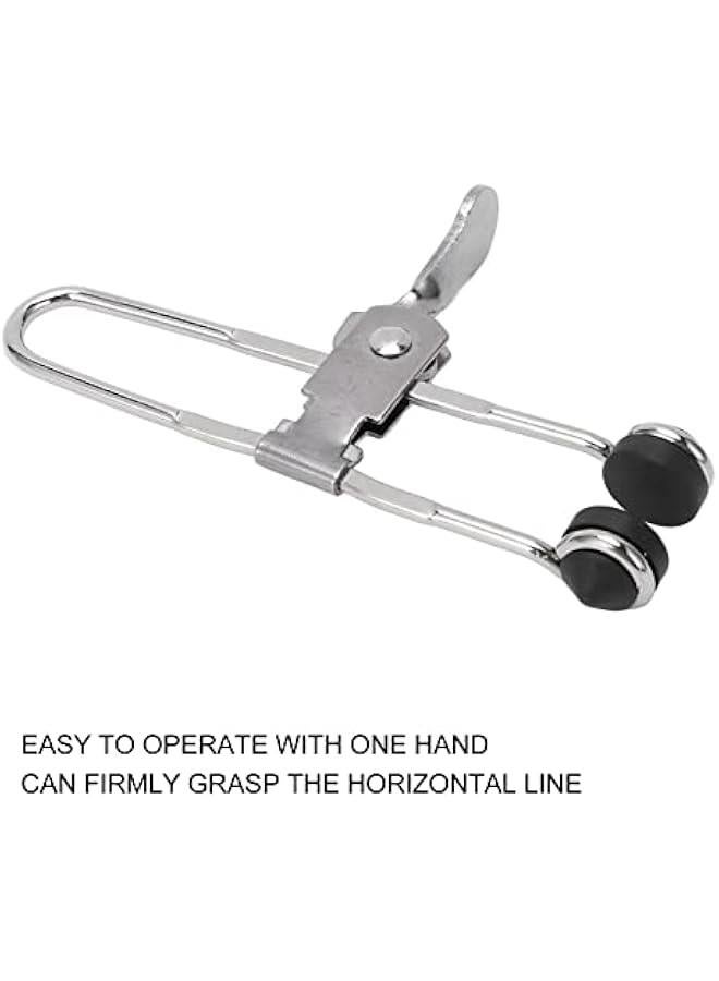 10 Pack Lever Action Grid Clamps, Suspended Ceiling Tile Grip Clamps, Universal Stainless Steel Lever Lock Rubber Head Clamps, 4.13 x 1.18 inch - Image 3