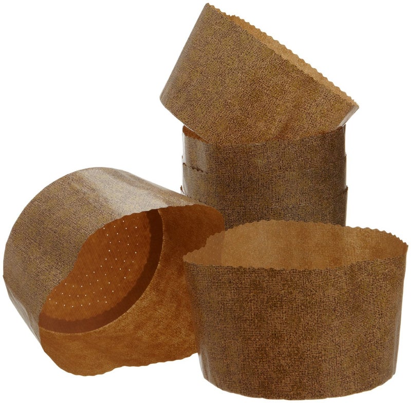 HoneyCanDo Large Panettone Paper Mold 6Pack 48Inches H x 675Inches W