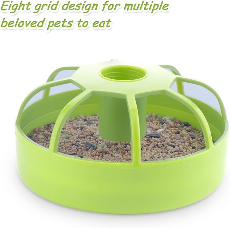 DQITJ 2 Pack Chicken Feeder Poultry Food Dispenser Chicken Plastic Water Feeder for Small Poultry Chicken Duck Pigeon Quail Bird - Image 5