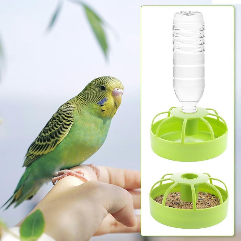 DQITJ 2 Pack Chicken Feeder Poultry Food Dispenser Chicken Plastic Water Feeder for Small Poultry Chicken Duck Pigeon Quail Bird - Image 3