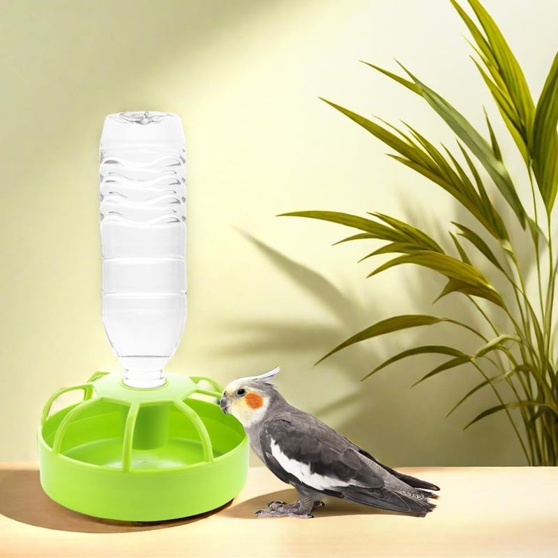 DQITJ 2 Pack Chicken Feeder Poultry Food Dispenser Chicken Plastic Water Feeder for Small Poultry Chicken Duck Pigeon Quail Bird - Image 2
