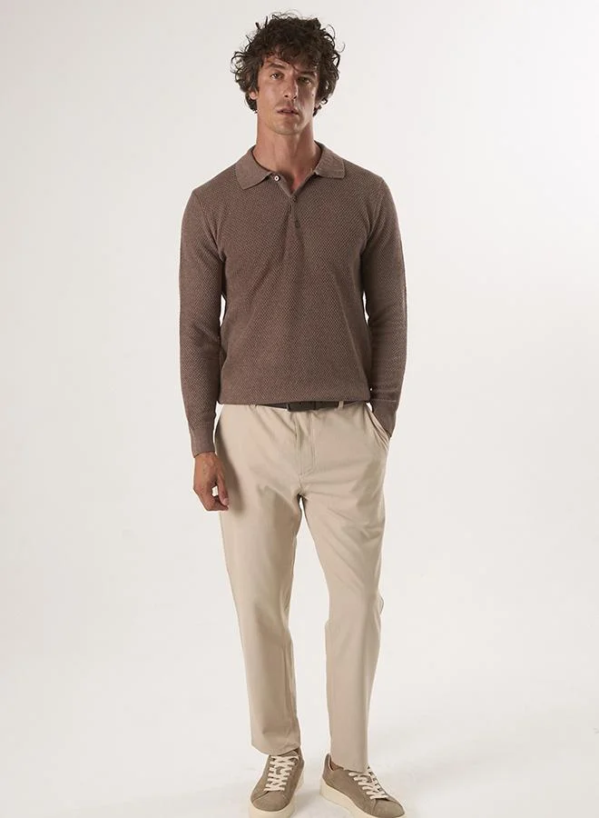 FELIX HARDY Sweater with Polo Collar and buttons