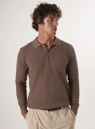 فيليكس هاردي Sweater with Polo Collar and buttons