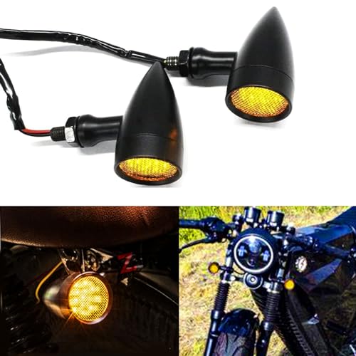 DREAMIZER LED Turn Signals Front Rear 15 LED Motorcycle Lights Super Bright Bulbs Compatible With Harley Honda Yamaha Suzuki and More - Image 1