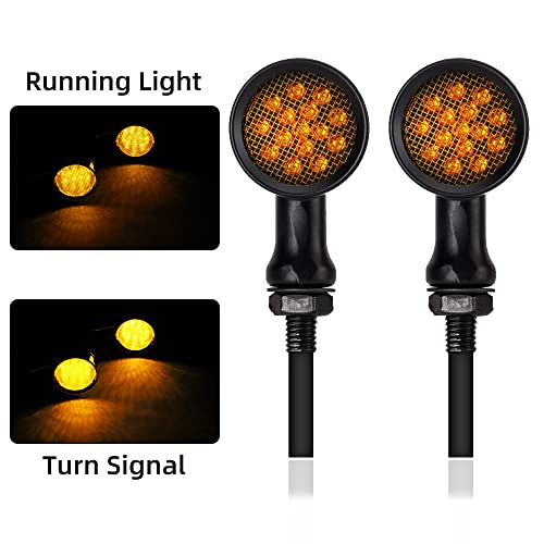 DREAMIZER LED Turn Signals Front Rear 15 LED Motorcycle Lights Super Bright Bulbs Compatible With Harley Honda Yamaha Suzuki and More - Image 3