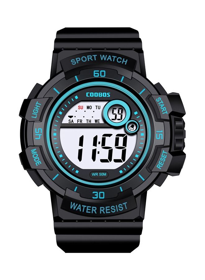 COOBOS Multifunctional Round Screen Electronic Kids Watch Boys Watch - Image 1