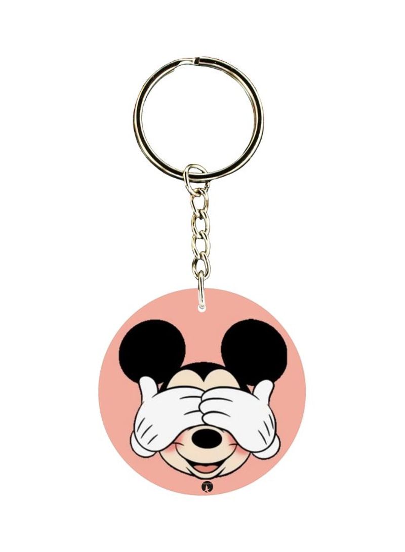 RKN Mickey Mouse Printed Double Sided Keychain