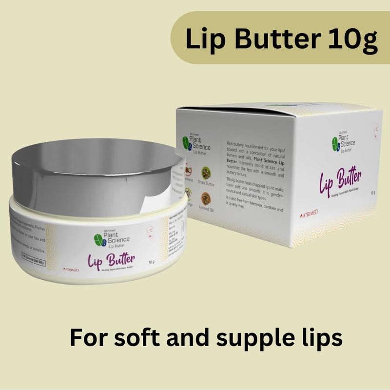 Atrimed Plant Science Lip Butter  For Soft Supple  Healthy Lips  10g - Image 5