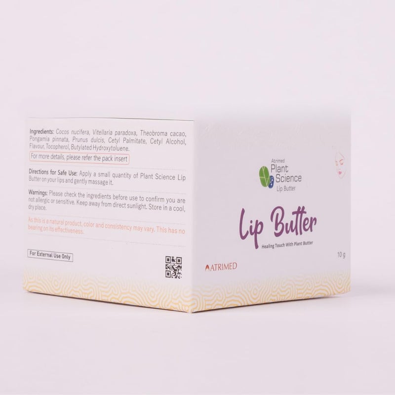 Atrimed Plant Science Lip Butter  For Soft Supple  Healthy Lips  10g - Image 1