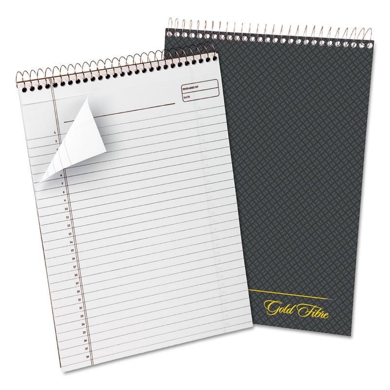 Ampad 20813R Gold Fibre Wirebound Pad Size 812x1134 Legal Ruling With Numbered Spaces Name Date