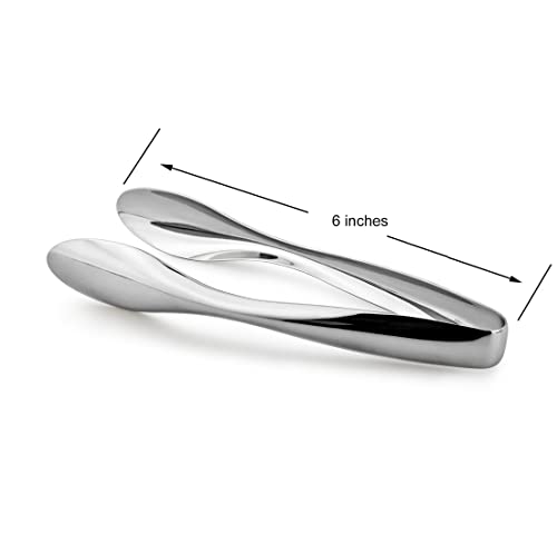 Cuisinox ملاقط تقديم من الفولاذ المقاوم للصدأ المصقول من كوزينوكس، 6" - Image 3
