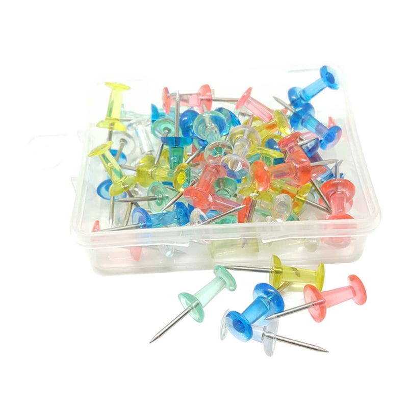 40 Pcs Decorative Push Pins Multi Color Thumbtacks for Cork Bulletin Boards Office Classroom Wall - Image 2